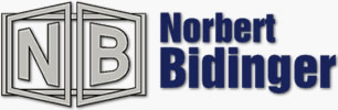 Logo und Schriftzug der Firma Norbert Bidinger Stahlbau und Leichtmetallbau